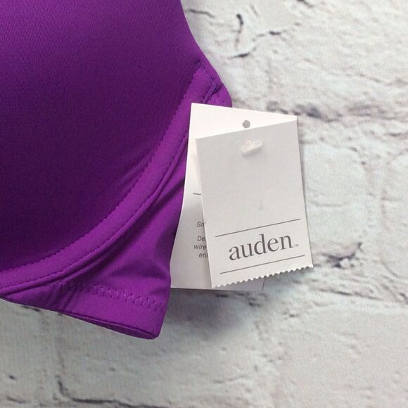 Auden The Everyday Bra Womens Size 32B Purple Lightly Lined Underwire Adjustable - Picture 5 of 9